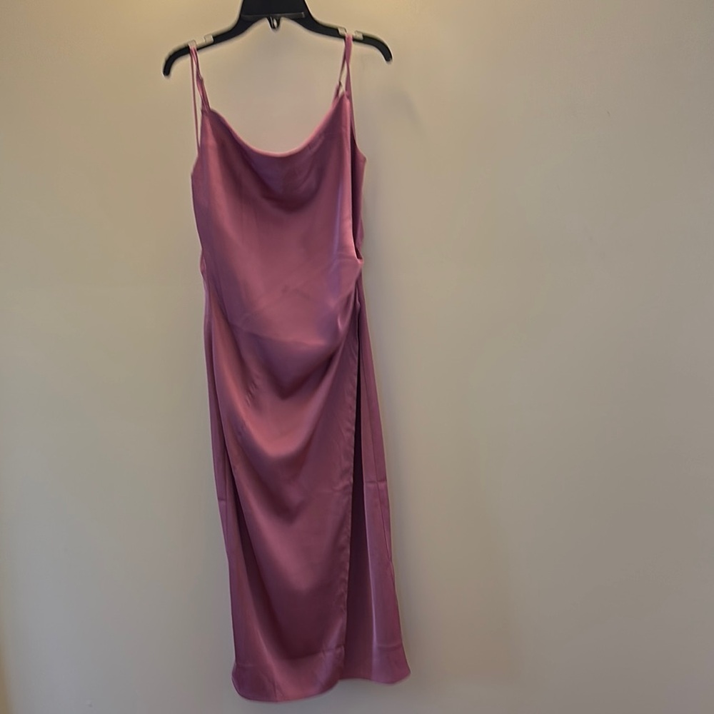 Akira Satin Slip Maxi Dress Mauve Purple Size S–‎ Worn Once